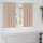  Fekete Függöny Gyűrűkkel 2 pcs Tópszínű 140 x 140 cm Poliészter