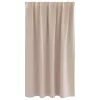  Fekete Függöny Gyűrűkkel 2 pcs Tópszínű 140 x 140 cm Poliészter