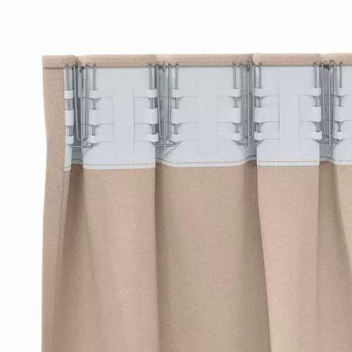  Függönyök függönyökkel 2 pcs Tópszínű Poliészter