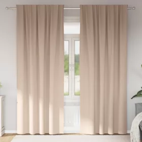    Függönyök függönyökkel 2 pcs Tópszínű 260 x 140 cm Poliészter