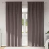  Sötétítő függönyök 2 pcs sötétbarna 245 x 140 cm Poliészter