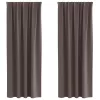  Sötétítő függönyök 2 pcs sötétbarna 245 x 140 cm Poliészter
