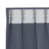  Sötétítő függönyök 2 pcs Antracitszürke 245 x 140 cm Poliészter