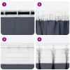  Sötétítő függönyök 2 pcs Antracitszürke 245 x 140 cm Poliészter