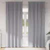  Függönyök 2 pcs Világosszürke 260 x 140 cm Poliészter