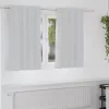  Fekete Függöny Gyűrűkkel 2 pcs Halvány szürke 140 x 140 cm