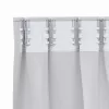  Fekete Függöny Gyűrűkkel 2 pcs Halvány szürke 140 x 140 cm