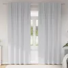  Függönyök 2 pcs Halvány szürke 245 x 140 cm Poliészter