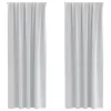  Függönyök 2 pcs Halvány szürke 245 x 140 cm Poliészter
