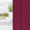  Fekete Függöny Gyűrűkkel 2 pcs Bordó 140 x 140 cm Poliészter