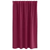  Fekete Függöny Gyűrűkkel 2 pcs Bordó 140 x 140 cm Poliészter