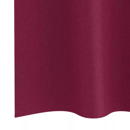  Fekete Függöny Gyűrűkkel 2 pcs Bordó 140 x 140 cm Poliészter