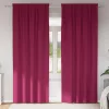  Függönyök függönyökkel 2 pcs Bordó 245 x 140 cm Poliészter