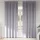  Függönyök függönyökkel 2 pcs Fém szürke 225 x 140 cm Poliészter