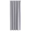 Függönyök függönyökkel 2 pcs Fém szürke 225 x 140 cm Poliészter