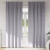  Függönyök függönyökkel 2 pcs Fém szürke 260 x 140 cm Poliészter
