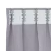  Függönyök függönyökkel 2 pcs Fém szürke 260 x 140 cm Poliészter