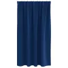  Fekete Függöny Gyűrűkkel 2 pcs Sötét kék 140 x 140 cm