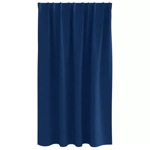  Fekete Függöny Gyűrűkkel 2 pcs Sötét kék 140 x 140 cm