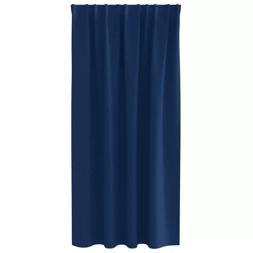  Fekete Függöny Gyűrűkkel 2 pcs Sötét kék 175 x 140 cm