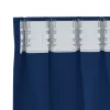  Függönyök függönyökkel 2 pcs Sötétkék 225 x 140 cm Poliészter