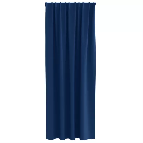  Függönyök függönyökkel 2 pcs Sötétkék 260 x 140 cm Poliészter