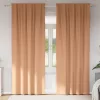  Függönyök 2 pcs Világosbarna 245 x 140 cm Poliészter