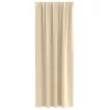  Függönyök függönyökkel 2 pcs Krém 245 x 140 cm Poliészter
