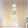  Függönyök függönyökkel 2 pcs Krém 260 x 140 cm Poliészter