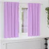  Függönyök függönyökkel 2 pcs Lila Poliészter