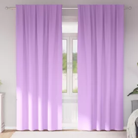    Függönyök függönyökkel 2 pcs Lila 245 x 140 cm Poliészter