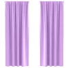  Függönyök függönyökkel 2 pcs Lila 245 x 140 cm Poliészter