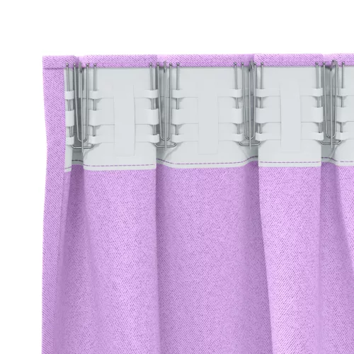  Függönyök függönyökkel 2 pcs Lila 245 x 140 cm Poliészter