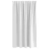  Fekete Függöny Gyűrűkkel 2 pcs Fényes fehér 140 x 140 cm