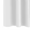  Fekete Függöny Gyűrűkkel 2 pcs Fényes fehér 140 x 140 cm