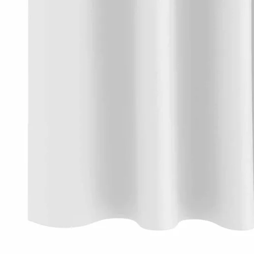  Fekete Függöny Gyűrűkkel 2 pcs Fényes fehér 140 x 140 cm