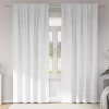  Sötétítő függönyök 2 pcs Tiszta fehér 245 x 140 cm Poliészter