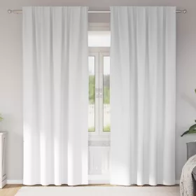    Sötétítő függönyök 2 pcs Tiszta fehér 245 x 140 cm Poliészter