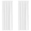  Sötétítő függönyök 2 pcs Tiszta fehér 245 x 140 cm Poliészter