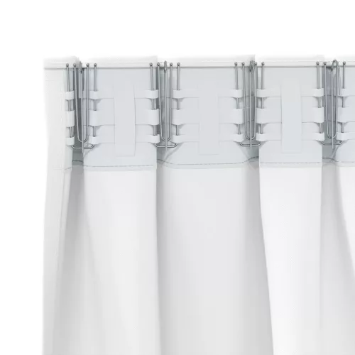  Sötétítő függönyök 2 pcs Tiszta fehér 245 x 140 cm Poliészter