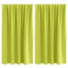  Fekete Függöny Gyűrűkkel 2 pcs Zöld 140 x 140 cm Poliészter