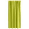  Fekete Függöny Gyűrűkkel 2 pcs Zöld 175 x 140 cm Poliészter
