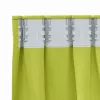  Fekete Függöny Gyűrűkkel 2 pcs Zöld 175 x 140 cm Poliészter