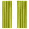  Függönyök függönyökkel 2 pcs Alma zöld 225 x 140 cm Poliészter