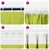  Függönyök függönyökkel 2 pcs Alma zöld 225 x 140 cm Poliészter