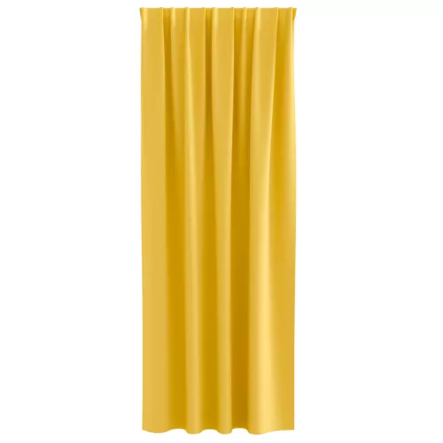  Függönyök 2 pcs mustársárga 225 x 140 cm Poliészter