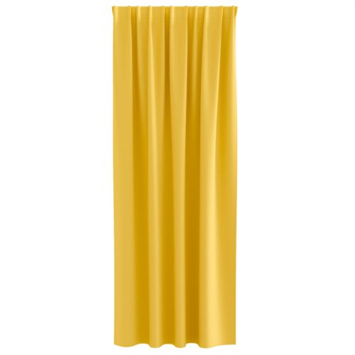  Függönyök 2 pcs mustársárga 245 x 140 cm Poliészter
