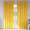  Függönyök 2 pcs mustársárga 260 x 140 cm Poliészter
