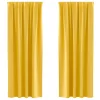  Függönyök 2 pcs mustársárga 260 x 140 cm Poliészter