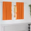  Függönyök 2 pcs Fényes narancssárga 140 x 140 cm Poliészter